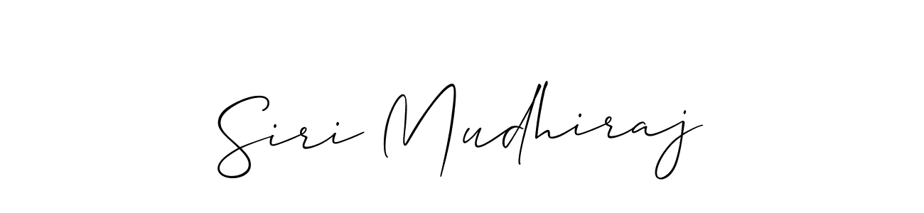 Also You can easily find your signature by using the search form. We will create Siri Mudhiraj name handwritten signature images for you free of cost using Allison_Script sign style. Siri Mudhiraj signature style 2 images and pictures png