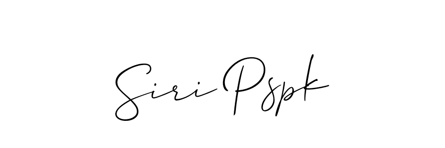 Also we have Siri Pspk name is the best signature style. Create professional handwritten signature collection using Allison_Script autograph style. Siri Pspk signature style 2 images and pictures png