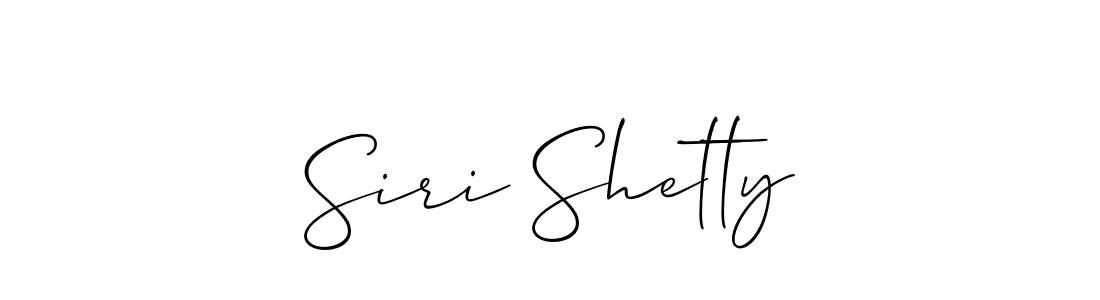 You should practise on your own different ways (Allison_Script) to write your name (Siri Shetty) in signature. don't let someone else do it for you. Siri Shetty signature style 2 images and pictures png