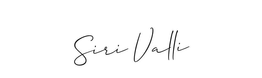 Similarly Allison_Script is the best handwritten signature design. Signature creator online .You can use it as an online autograph creator for name Siri Valli. Siri Valli signature style 2 images and pictures png