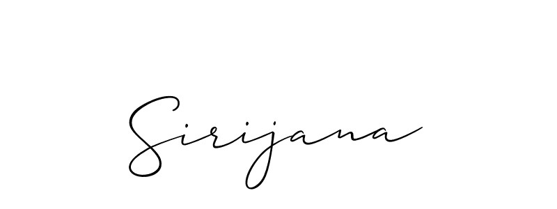 Make a beautiful signature design for name Sirijana. Use this online signature maker to create a handwritten signature for free. Sirijana signature style 2 images and pictures png