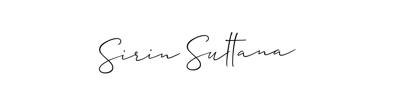 How to make Sirin Sultana name signature. Use Allison_Script style for creating short signs online. This is the latest handwritten sign. Sirin Sultana signature style 2 images and pictures png
