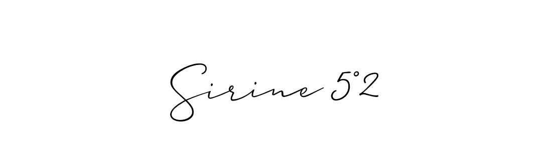 Once you've used our free online signature maker to create your best signature Allison_Script style, it's time to enjoy all of the benefits that Sirine 5°2 name signing documents. Sirine 5°2 signature style 2 images and pictures png