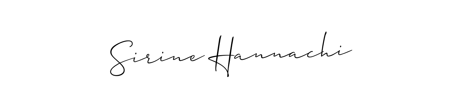 Similarly Allison_Script is the best handwritten signature design. Signature creator online .You can use it as an online autograph creator for name Sirine Hannachi. Sirine Hannachi signature style 2 images and pictures png