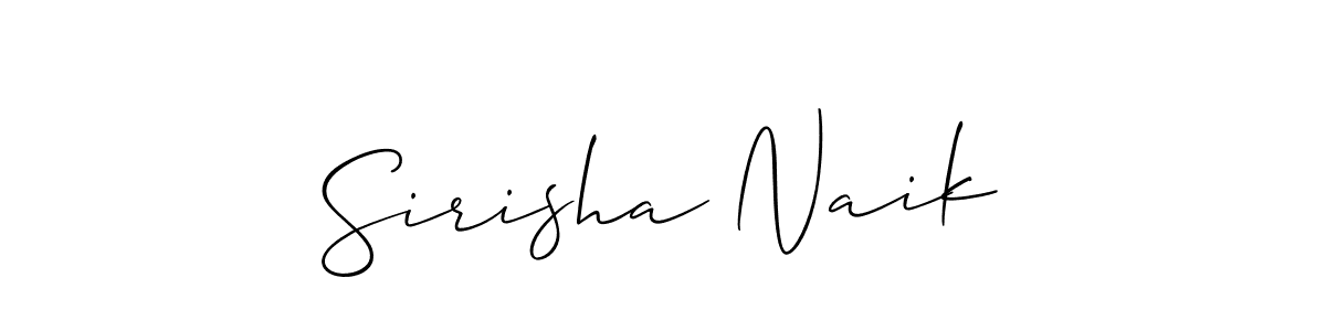 Similarly Allison_Script is the best handwritten signature design. Signature creator online .You can use it as an online autograph creator for name Sirisha Naik. Sirisha Naik signature style 2 images and pictures png