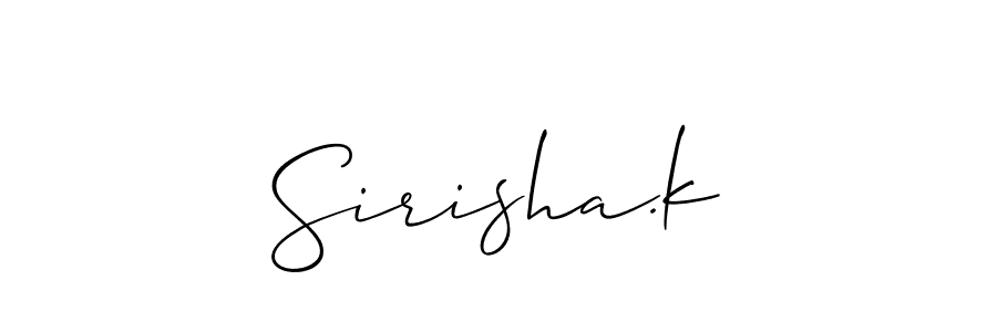 Sirisha.k stylish signature style. Best Handwritten Sign (Allison_Script) for my name. Handwritten Signature Collection Ideas for my name Sirisha.k. Sirisha.k signature style 2 images and pictures png