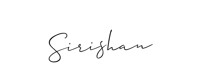 Similarly Allison_Script is the best handwritten signature design. Signature creator online .You can use it as an online autograph creator for name Sirishan. Sirishan signature style 2 images and pictures png