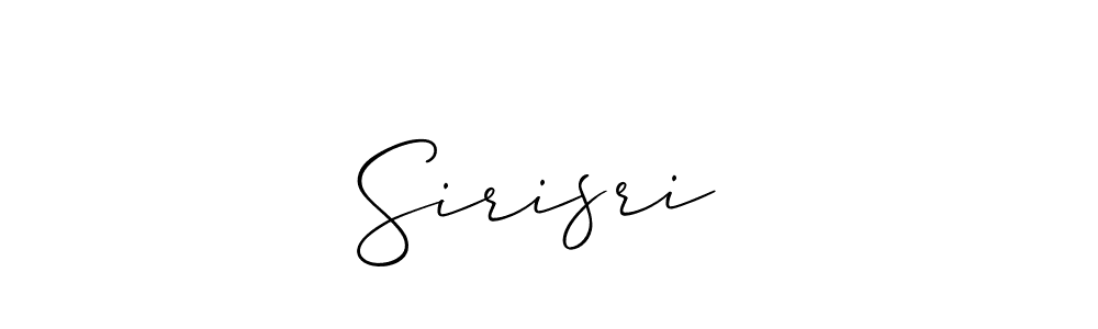 It looks lik you need a new signature style for name Sirisri❤. Design unique handwritten (Allison_Script) signature with our free signature maker in just a few clicks. Sirisri❤ signature style 2 images and pictures png
