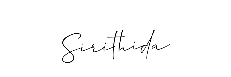 if you are searching for the best signature style for your name Sirithida. so please give up your signature search. here we have designed multiple signature styles  using Allison_Script. Sirithida signature style 2 images and pictures png