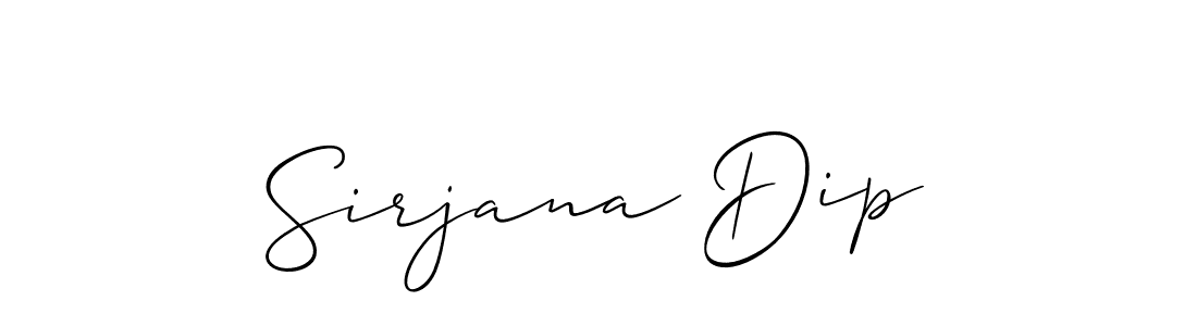 Also we have Sirjana Dip name is the best signature style. Create professional handwritten signature collection using Allison_Script autograph style. Sirjana Dip signature style 2 images and pictures png