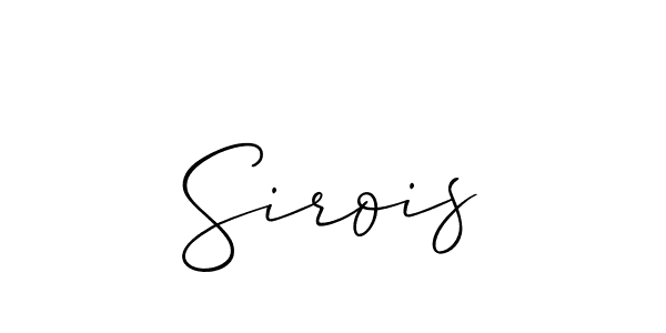 Allison_Script is a professional signature style that is perfect for those who want to add a touch of class to their signature. It is also a great choice for those who want to make their signature more unique. Get Sirois name to fancy signature for free. Sirois signature style 2 images and pictures png