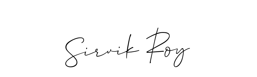 Sirvik Roy stylish signature style. Best Handwritten Sign (Allison_Script) for my name. Handwritten Signature Collection Ideas for my name Sirvik Roy. Sirvik Roy signature style 2 images and pictures png