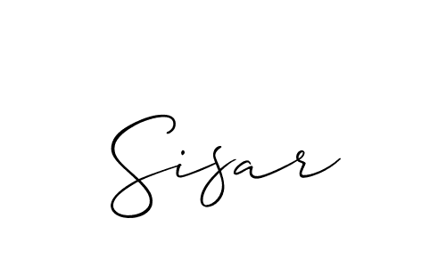 The best way (Allison_Script) to make a short signature is to pick only two or three words in your name. The name Sisar include a total of six letters. For converting this name. Sisar signature style 2 images and pictures png