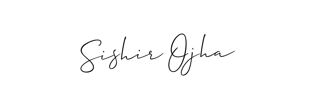 How to make Sishir Ojha signature? Allison_Script is a professional autograph style. Create handwritten signature for Sishir Ojha name. Sishir Ojha signature style 2 images and pictures png