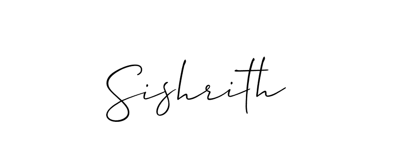 Allison_Script is a professional signature style that is perfect for those who want to add a touch of class to their signature. It is also a great choice for those who want to make their signature more unique. Get Sishrith name to fancy signature for free. Sishrith signature style 2 images and pictures png