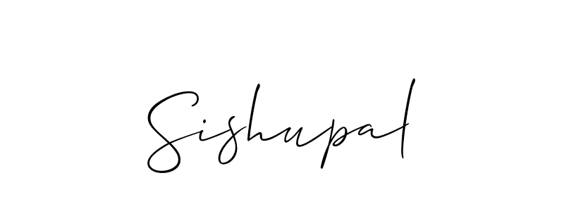 Use a signature maker to create a handwritten signature online. With this signature software, you can design (Allison_Script) your own signature for name Sishupal. Sishupal signature style 2 images and pictures png