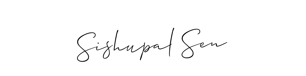 The best way (Allison_Script) to make a short signature is to pick only two or three words in your name. The name Sishupal Sen include a total of six letters. For converting this name. Sishupal Sen signature style 2 images and pictures png