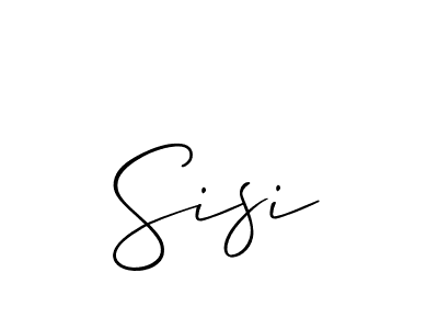 How to Draw Sisi signature style? Allison_Script is a latest design signature styles for name Sisi. Sisi signature style 2 images and pictures png