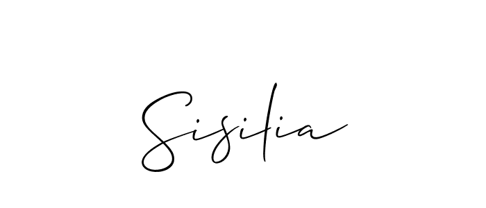Best and Professional Signature Style for Sisilia. Allison_Script Best Signature Style Collection. Sisilia signature style 2 images and pictures png