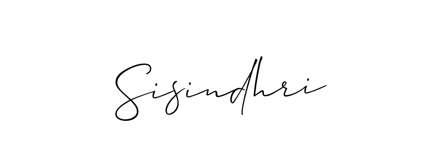 Use a signature maker to create a handwritten signature online. With this signature software, you can design (Allison_Script) your own signature for name Sisindhri. Sisindhri signature style 2 images and pictures png