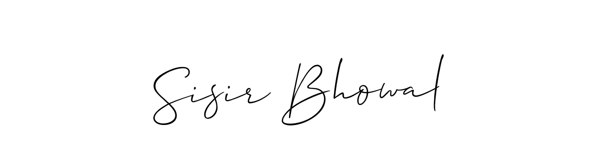 Best and Professional Signature Style for Sisir Bhowal. Allison_Script Best Signature Style Collection. Sisir Bhowal signature style 2 images and pictures png