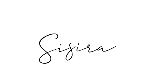 How to make Sisira name signature. Use Allison_Script style for creating short signs online. This is the latest handwritten sign. Sisira signature style 2 images and pictures png