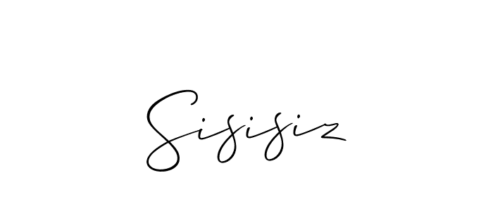 The best way (Allison_Script) to make a short signature is to pick only two or three words in your name. The name Sisisiz include a total of six letters. For converting this name. Sisisiz signature style 2 images and pictures png