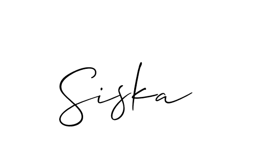 Make a short Siska signature style. Manage your documents anywhere anytime using Allison_Script. Create and add eSignatures, submit forms, share and send files easily. Siska signature style 2 images and pictures png