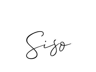 How to Draw Siso signature style? Allison_Script is a latest design signature styles for name Siso. Siso signature style 2 images and pictures png