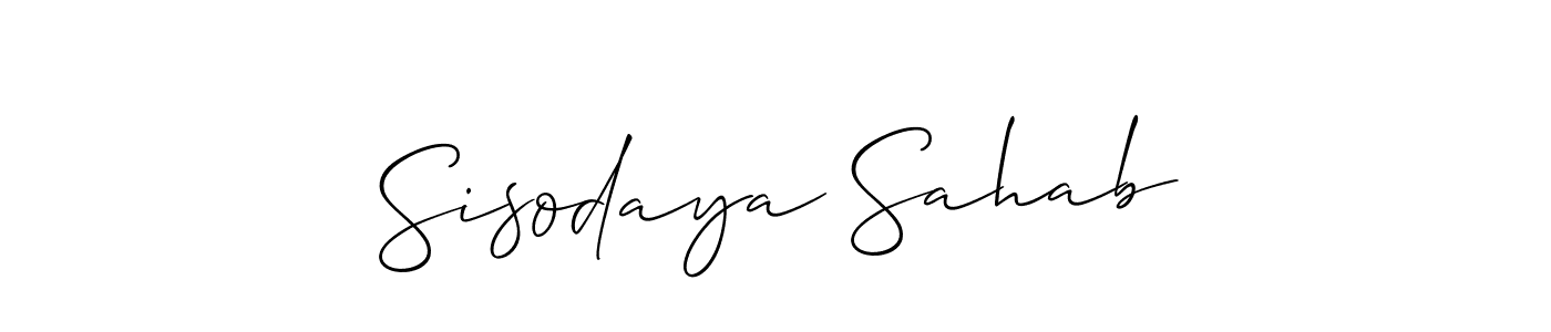Make a beautiful signature design for name Sisodaya Sahab. Use this online signature maker to create a handwritten signature for free. Sisodaya Sahab signature style 2 images and pictures png