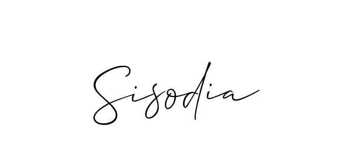 if you are searching for the best signature style for your name Sisodia. so please give up your signature search. here we have designed multiple signature styles  using Allison_Script. Sisodia signature style 2 images and pictures png