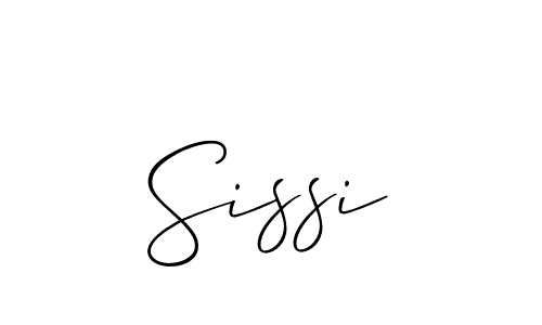 if you are searching for the best signature style for your name Sissi. so please give up your signature search. here we have designed multiple signature styles  using Allison_Script. Sissi signature style 2 images and pictures png