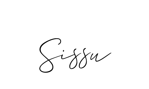 How to make Sissu signature? Allison_Script is a professional autograph style. Create handwritten signature for Sissu name. Sissu signature style 2 images and pictures png