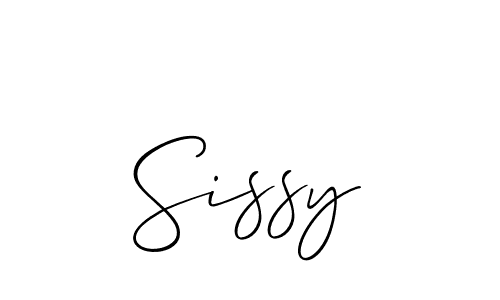 It looks lik you need a new signature style for name Sissy. Design unique handwritten (Allison_Script) signature with our free signature maker in just a few clicks. Sissy signature style 2 images and pictures png