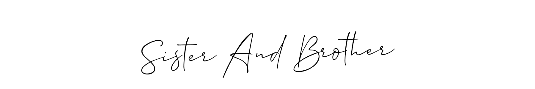 Here are the top 10 professional signature styles for the name Sister And Brother. These are the best autograph styles you can use for your name. Sister And Brother signature style 2 images and pictures png