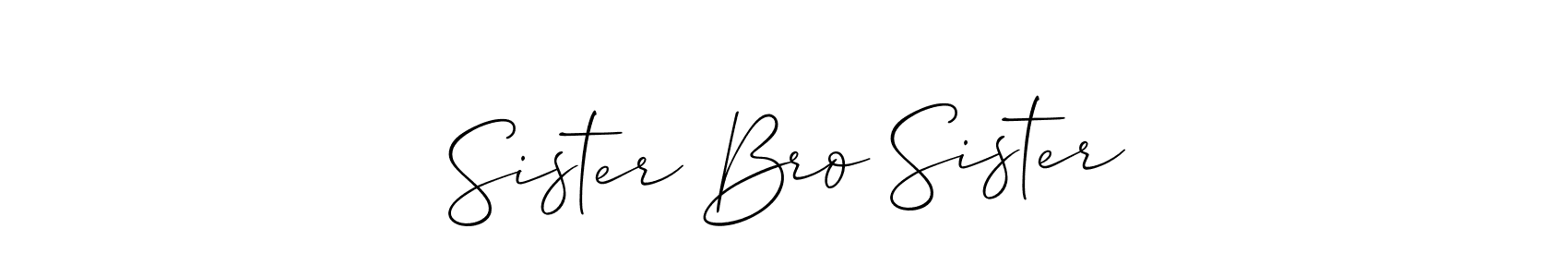 You can use this online signature creator to create a handwritten signature for the name Sister Bro Sister. This is the best online autograph maker. Sister Bro Sister signature style 2 images and pictures png