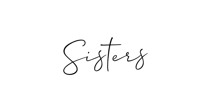 Make a beautiful signature design for name Sisters. Use this online signature maker to create a handwritten signature for free. Sisters signature style 2 images and pictures png