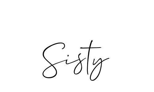 Sisty stylish signature style. Best Handwritten Sign (Allison_Script) for my name. Handwritten Signature Collection Ideas for my name Sisty. Sisty signature style 2 images and pictures png