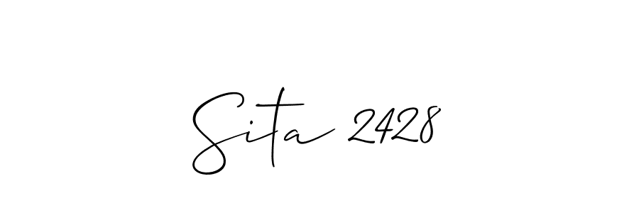 Make a beautiful signature design for name Sita 2428. With this signature (Allison_Script) style, you can create a handwritten signature for free. Sita 2428 signature style 2 images and pictures png