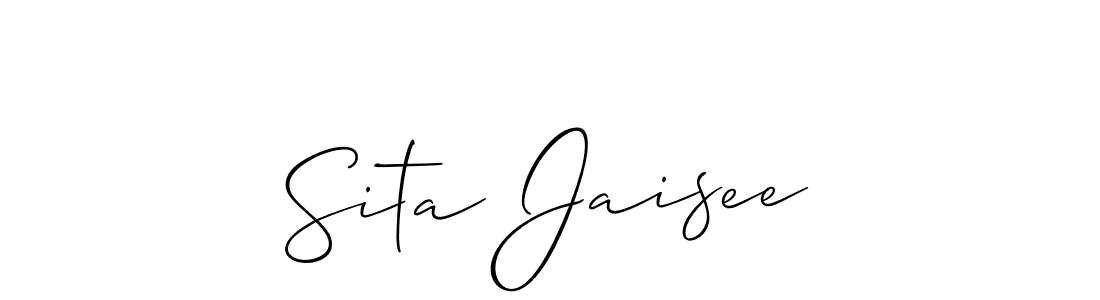 How to make Sita Jaisee name signature. Use Allison_Script style for creating short signs online. This is the latest handwritten sign. Sita Jaisee signature style 2 images and pictures png