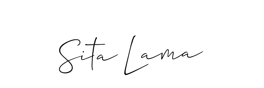 How to Draw Sita Lama signature style? Allison_Script is a latest design signature styles for name Sita Lama. Sita Lama signature style 2 images and pictures png