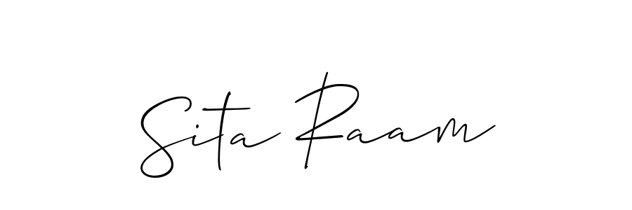 Allison_Script is a professional signature style that is perfect for those who want to add a touch of class to their signature. It is also a great choice for those who want to make their signature more unique. Get Sita Raam name to fancy signature for free. Sita Raam signature style 2 images and pictures png