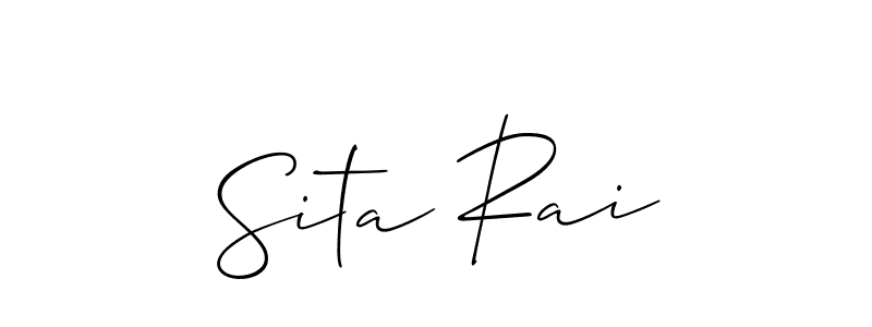 Sita Rai stylish signature style. Best Handwritten Sign (Allison_Script) for my name. Handwritten Signature Collection Ideas for my name Sita Rai. Sita Rai signature style 2 images and pictures png