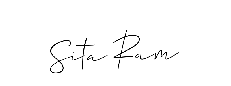 Create a beautiful signature design for name Sita Ram. With this signature (Allison_Script) fonts, you can make a handwritten signature for free. Sita Ram signature style 2 images and pictures png