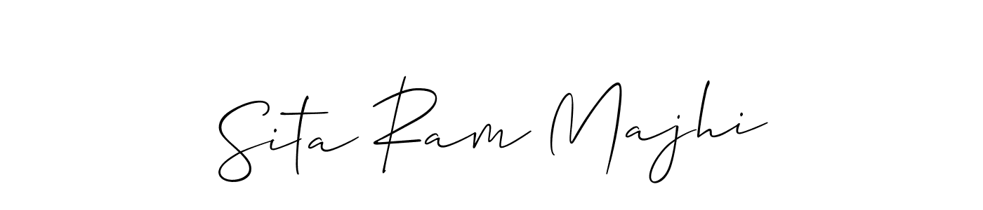 How to make Sita Ram Majhi name signature. Use Allison_Script style for creating short signs online. This is the latest handwritten sign. Sita Ram Majhi signature style 2 images and pictures png