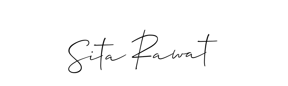 Create a beautiful signature design for name Sita Rawat. With this signature (Allison_Script) fonts, you can make a handwritten signature for free. Sita Rawat signature style 2 images and pictures png