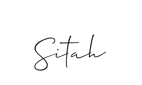 Create a beautiful signature design for name Sitah. With this signature (Allison_Script) fonts, you can make a handwritten signature for free. Sitah signature style 2 images and pictures png