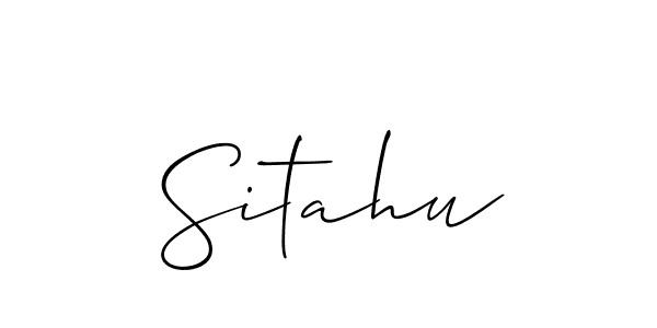 Best and Professional Signature Style for Sitahu. Allison_Script Best Signature Style Collection. Sitahu signature style 2 images and pictures png