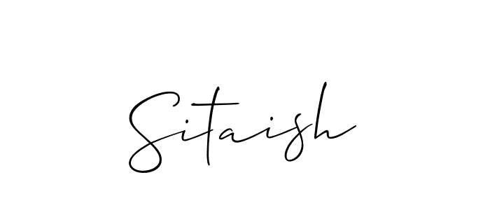 How to make Sitaish name signature. Use Allison_Script style for creating short signs online. This is the latest handwritten sign. Sitaish signature style 2 images and pictures png