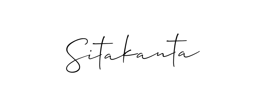 Make a beautiful signature design for name Sitakanta. With this signature (Allison_Script) style, you can create a handwritten signature for free. Sitakanta signature style 2 images and pictures png